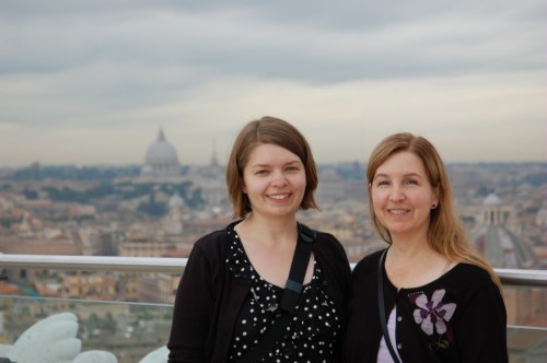 Mom and me in Rome