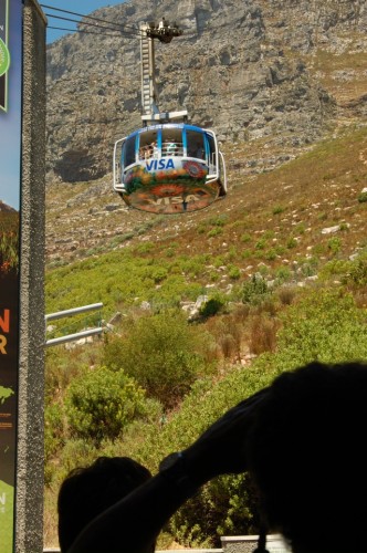 The cable car at Table Mountain