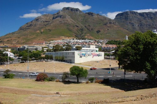 View of Cape Town from the castle